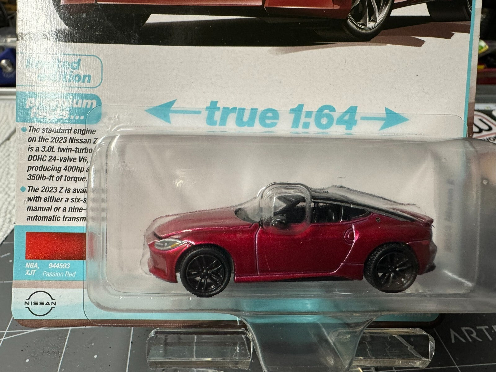 1:64 AutoWorld Premium 2024 R2A -2023 Nissan-Z Passion Red # AW64442A