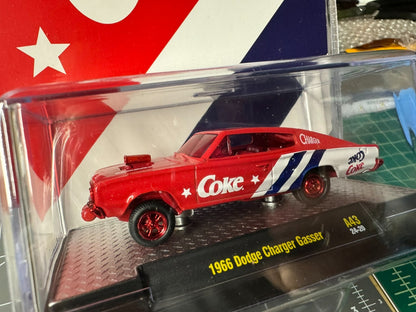 M2 Coca-Cola  Release 43 - 1966 Dodge Charger Gasser #52500-A43 CHASE 1 of 750