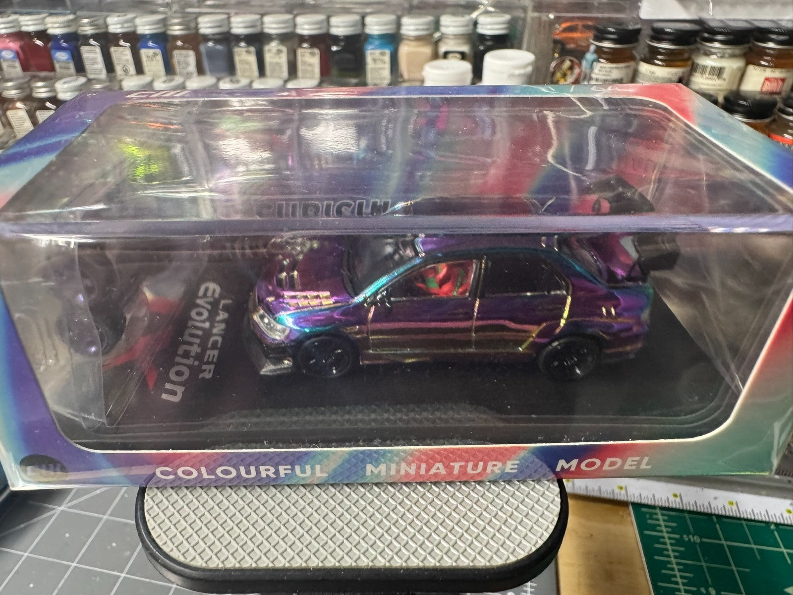 CM Model Mitsubishi Lancer Evolution IX Widebody Chrome Purple