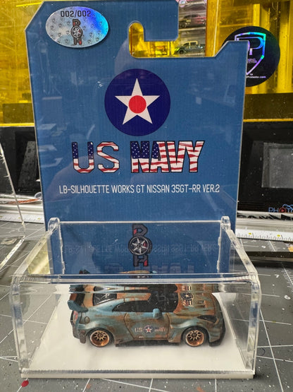 1:64 Chase LB-Silhouette Works GT Nissan 35GT-RR Ver.2 - Acrylic Case 2 of 2 USN