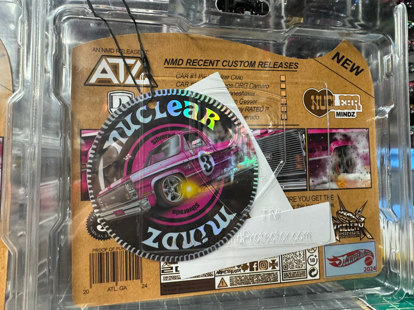 1-64 Scale / S-Scale ot Wheels Custom Nuclear Mindz Design 2024 Chevy Silverado 2 Car Set  with CHASE