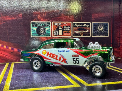 1-64 Scale / S-Scale 1955 Chevy Bel Air Gasser in Candy Green