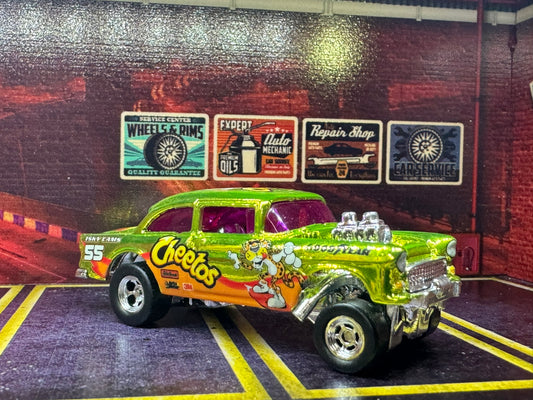 1-64 Scale / S-Scale 1955 Chevy Bel Air Gasser in Metallic Lime