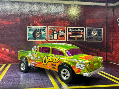 1-64 Scale / S-Scale 1955 Chevy Bel Air Gasser in Metallic Lime