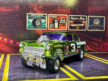 1-64 Scale / S-Scale 1955 Chevy Bel Air Gasser in Metallic Green