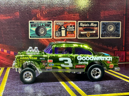 1-64 Scale / S-Scale 1955 Chevy Bel Air Gasser in Metallic Green