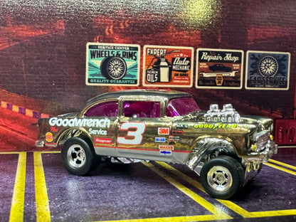 1-64 Scale / S-Scale 1955 Chevy Bel Air Gasser in Metallic Champagne