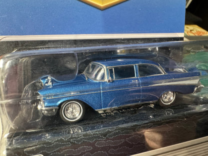 1:64 IXO 1957 Chevrolet Bel Air Sedan in Blue