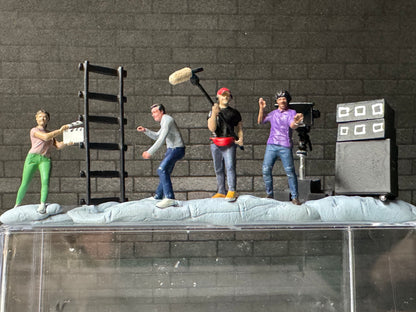 1:64 Miniature Human Figures - Diecast Metal - great for Dioramas /  Projects - Behind the Scenes Vol 2  7 Piece SET - Miniature Figures
