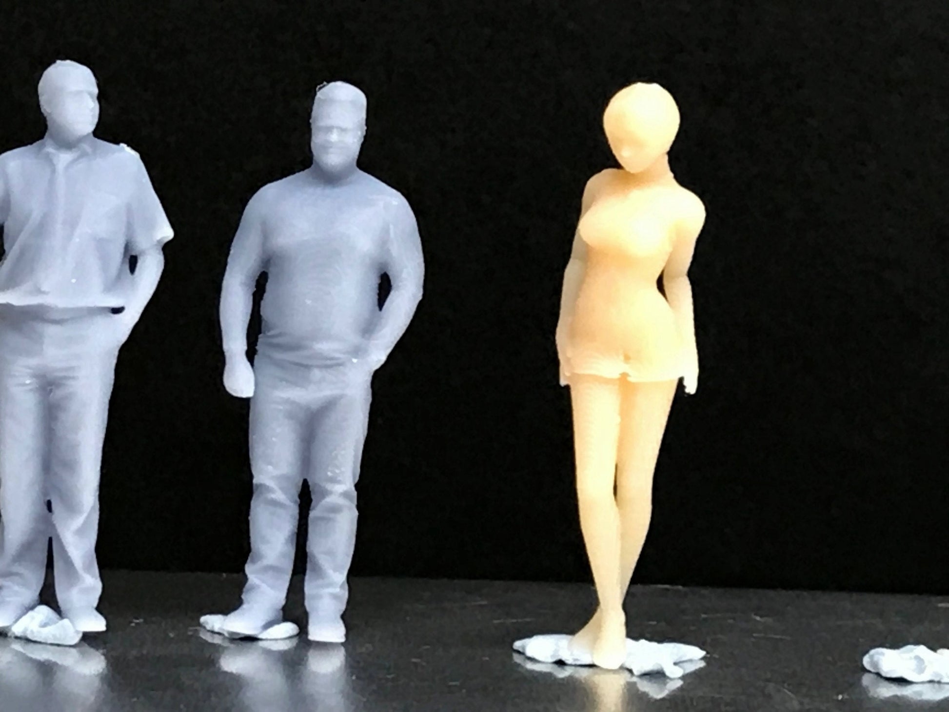 1:64 Scale Miniature People - Resin / unpainted - great for Dioramas / Hot Wheels - Made in the USA GROUP 17