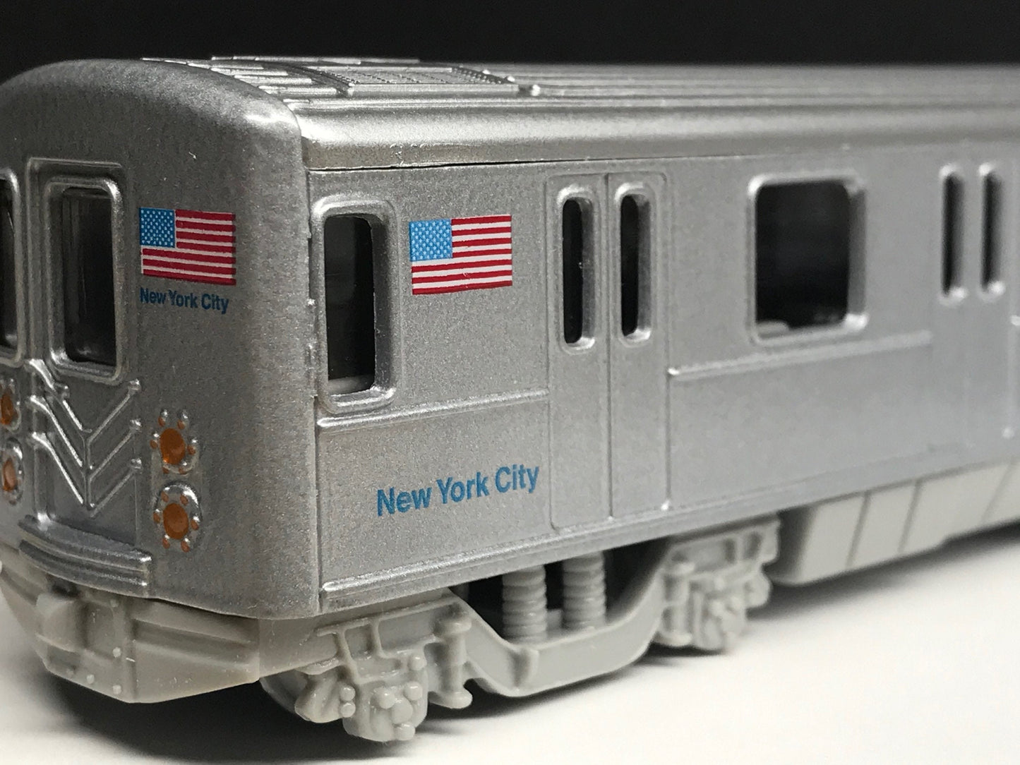 Plain NYC Metro Subway Train Car - "Clean" - under 7" Long. Great for Display or Diorama