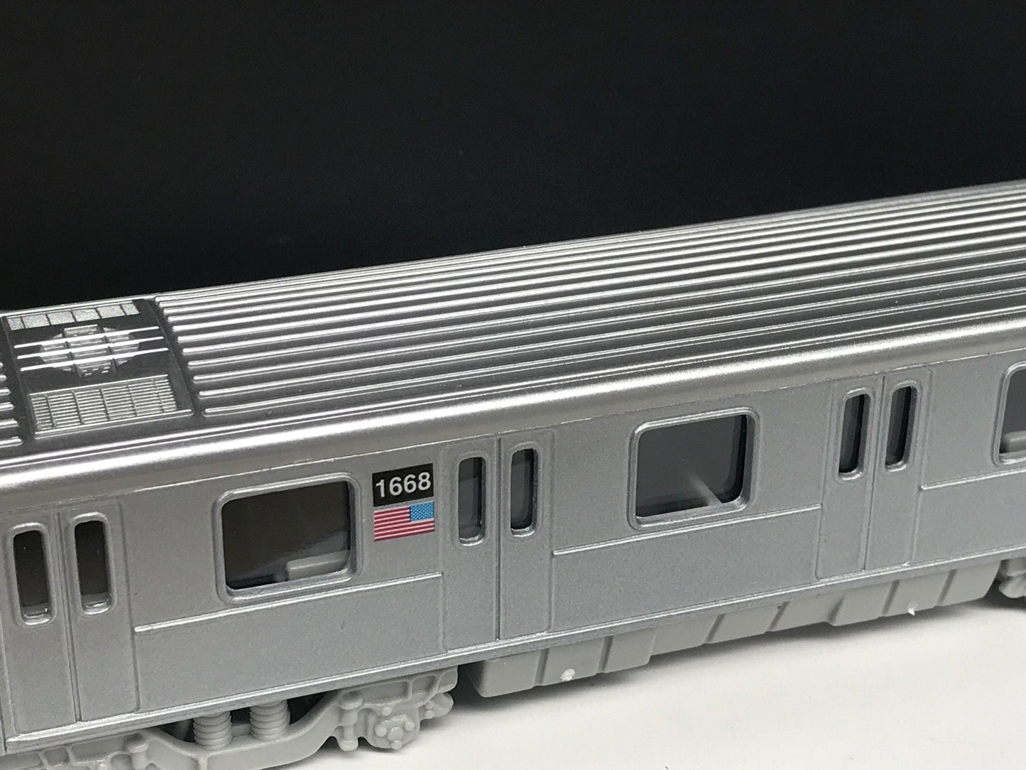 Plain NYC Metro Subway Train Car - "Clean" - under 7" Long. Great for Display or Diorama