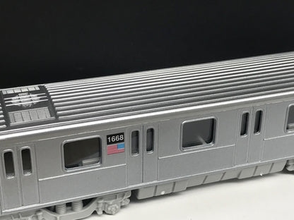 Plain NYC Metro Subway Train Car - "Clean" - under 7" Long. Great for Display or Diorama