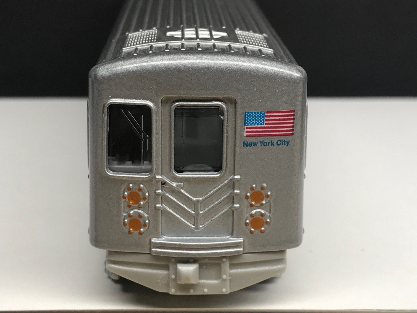 Plain NYC Metro Subway Train Car - "Clean" - under 7" Long. Great for Display or Diorama