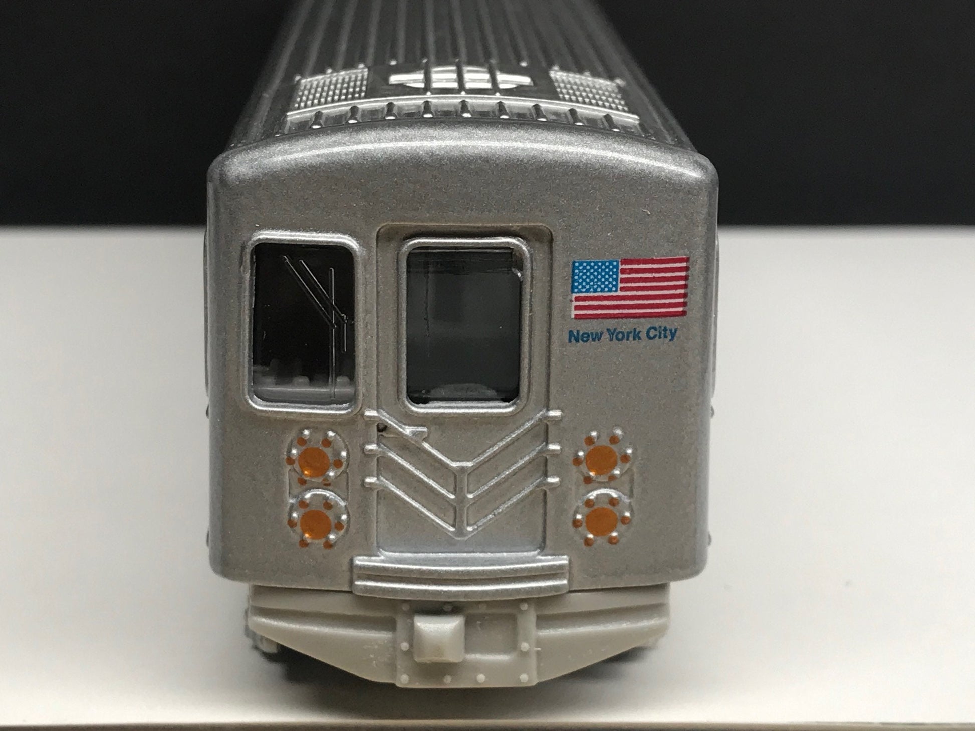 Plain NYC Metro Subway Train Car - "Clean" - under 7" Long. Great for Display or Diorama