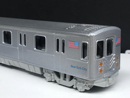 Plain NYC Metro Subway Train Car - "Clean" - under 7" Long. Great for Display or Diorama
