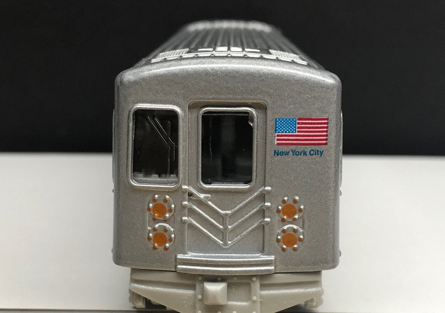 Plain NYC Metro Subway Train Car - "Clean" - under 7" Long. Great for Display or Diorama