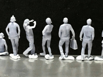 1:64 Scale Miniature People - Resin / unpainted - great for Dioramas / Hot Wheels - Made in the USA GROUP 54 - Miniature Figures