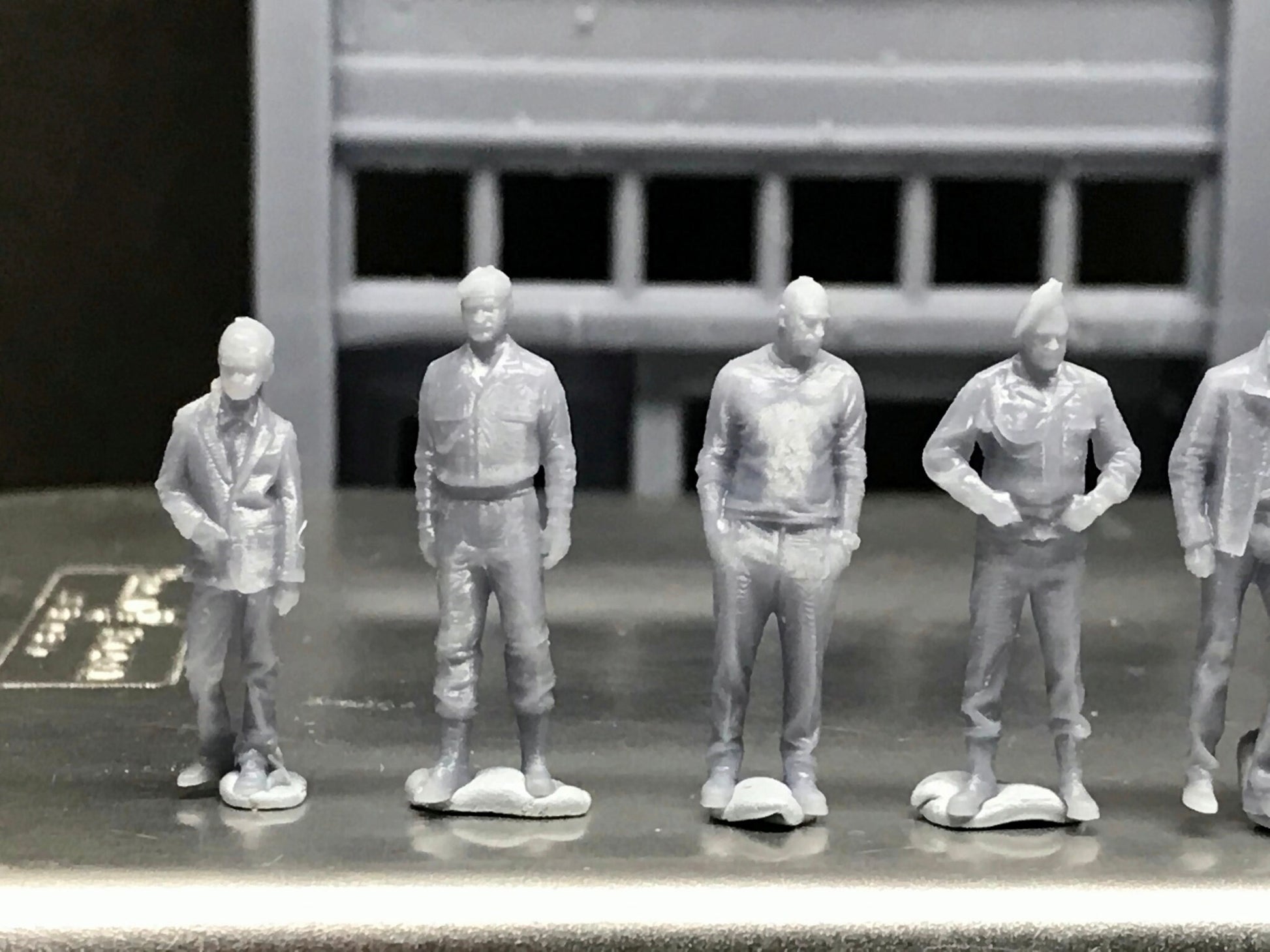 1:64 Scale Miniature People - Resin / unpainted - great for Dioramas / Hot Wheels - Made in the USA GROUP 73 - Miniature Figures