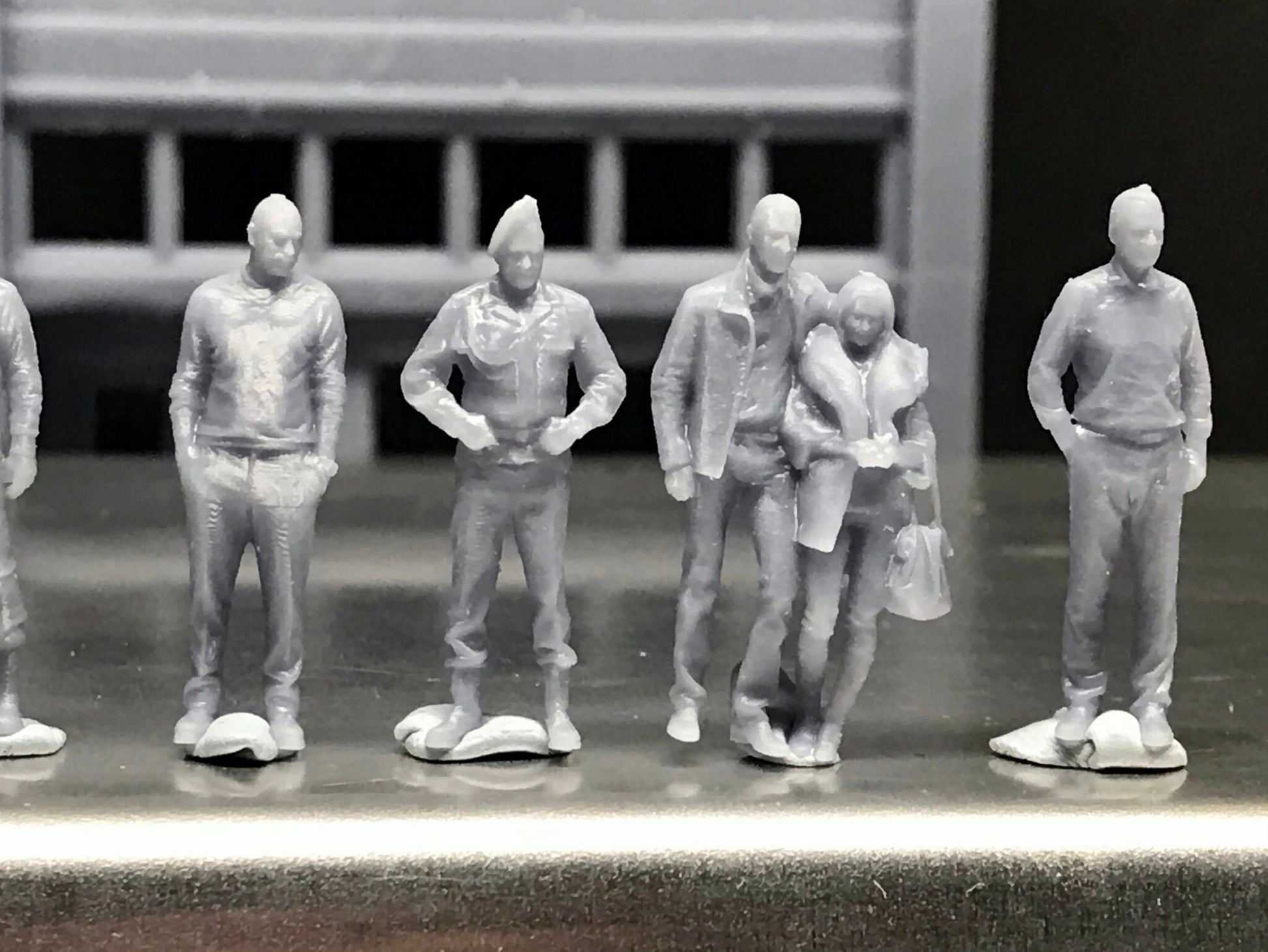 1:64 Scale Miniature People - Resin / unpainted - great for Dioramas / Hot Wheels - Made in the USA GROUP 73 - Miniature Figures