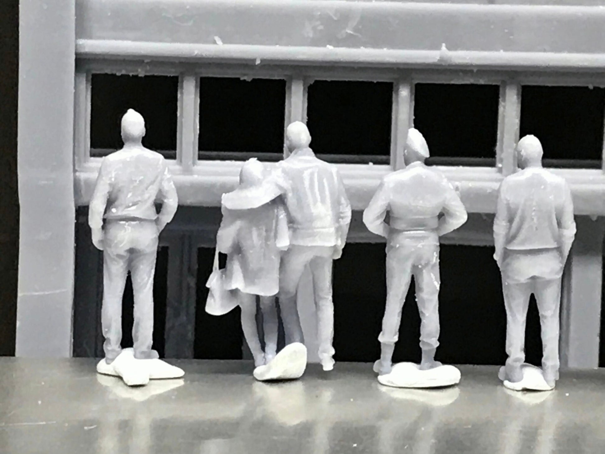 1:64 Scale Miniature People - Resin / unpainted - great for Dioramas / Hot Wheels - Made in the USA GROUP 73 - Miniature Figures