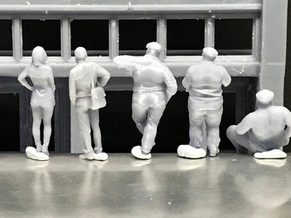 1:64 Scale Miniature People - Resin / unpainted - great for Dioramas / Hot Wheels - Made in the USA GROUP 70 - Miniature Figures