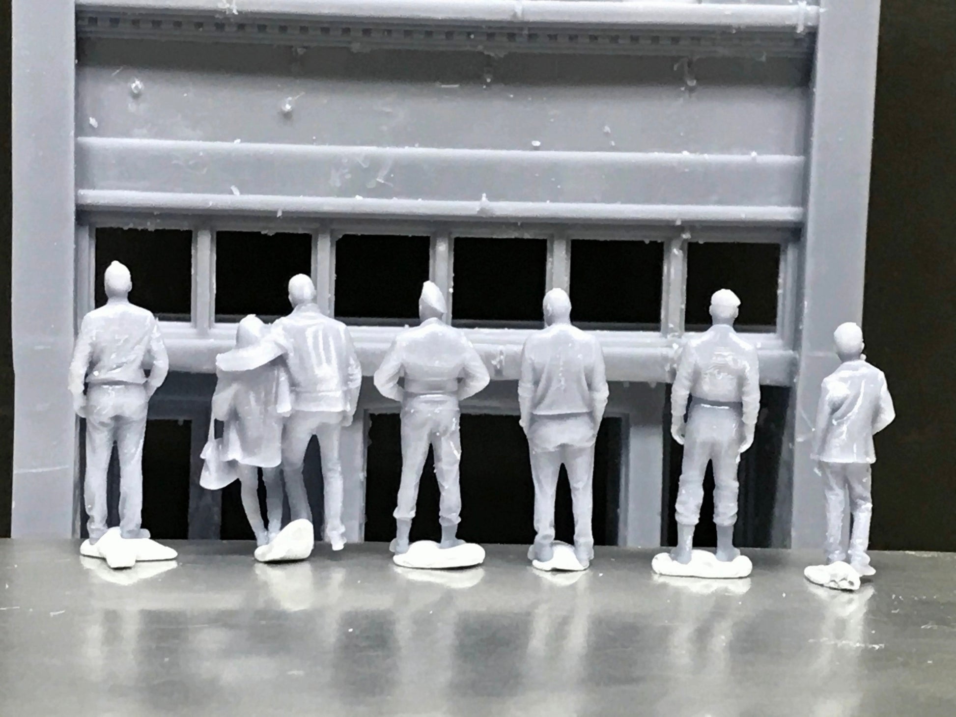1:64 Scale Miniature People - Resin / unpainted - great for Dioramas / Hot Wheels - Made in the USA GROUP 73 - Miniature Figures