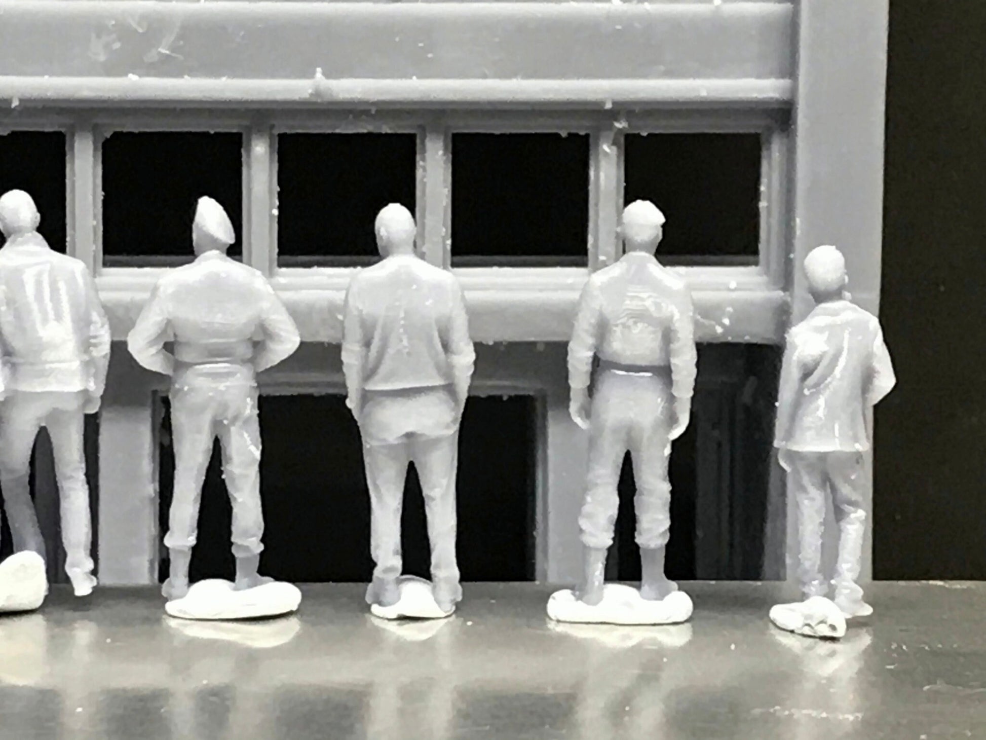 1:64 Scale Miniature People - Resin / unpainted - great for Dioramas / Hot Wheels - Made in the USA GROUP 73 - Miniature Figures