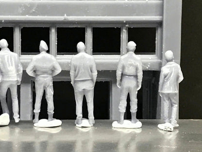 1:64 Scale Miniature People - Resin / unpainted - great for Dioramas / Hot Wheels - Made in the USA GROUP 73 - Miniature Figures