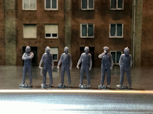 1:64 Scale Miniature People - Resin / unpainted - great for Dioramas / Hot Wheels - Made in the USA GROUP 100 - Miniature Figures