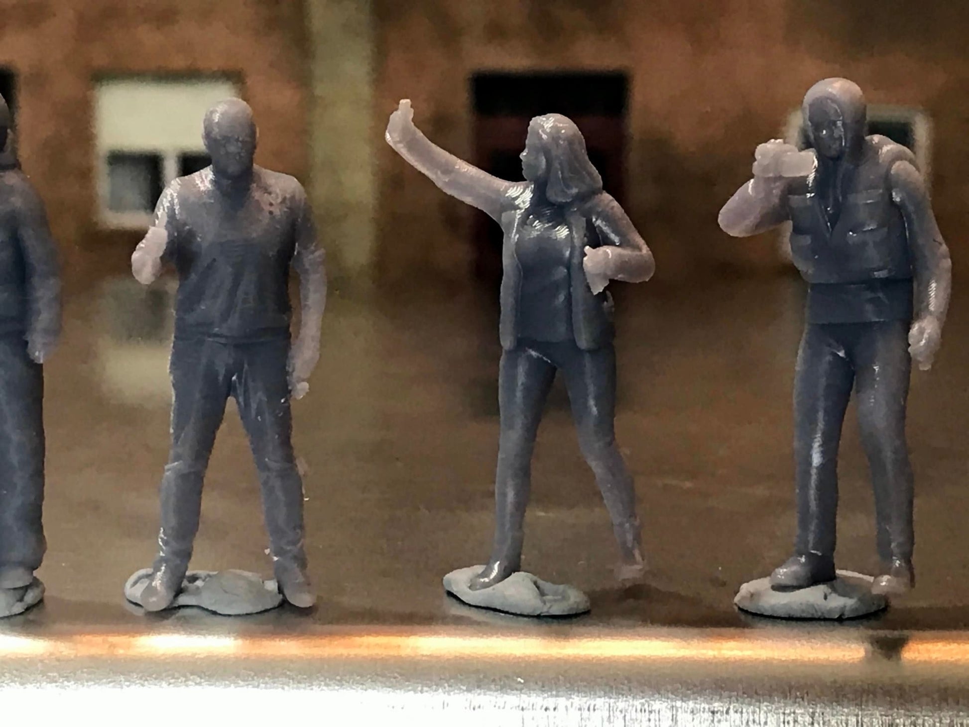 1:64 Scale Miniature People - Resin / unpainted - great for Dioramas / Hot Wheels - Made in the USA GROUP 110- Miniature Figures