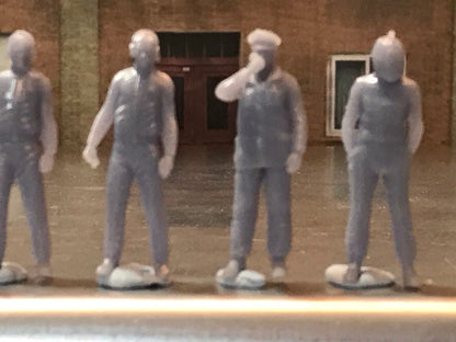 1:64 Scale Miniature People - Resin / unpainted - great for Dioramas / Hot Wheels - Made in the USA GROUP 100 - Miniature Figures