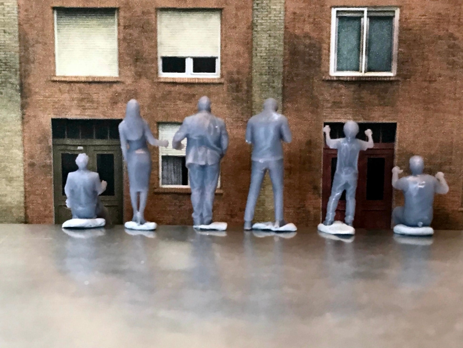 1:64 Scale Miniature People - Resin / unpainted - great for Dioramas / Hot Wheels - Made in the USA GROUP 106- Miniature Figures
