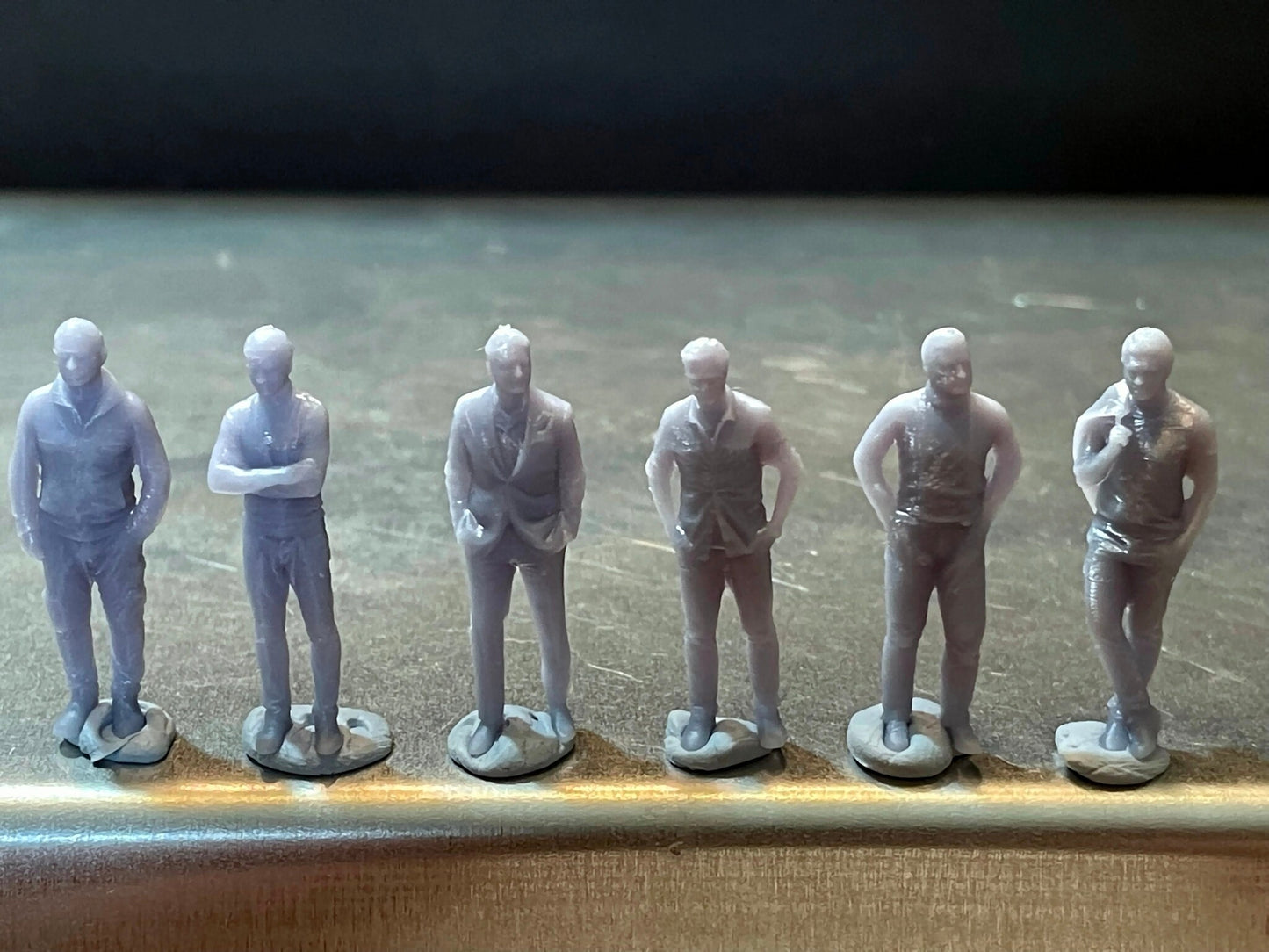 1:64 Miniature Human Figures - Resin / unpainted - great for Dioramas / Hot Wheels - Made in the USA GROUP 170 - Miniature Figures