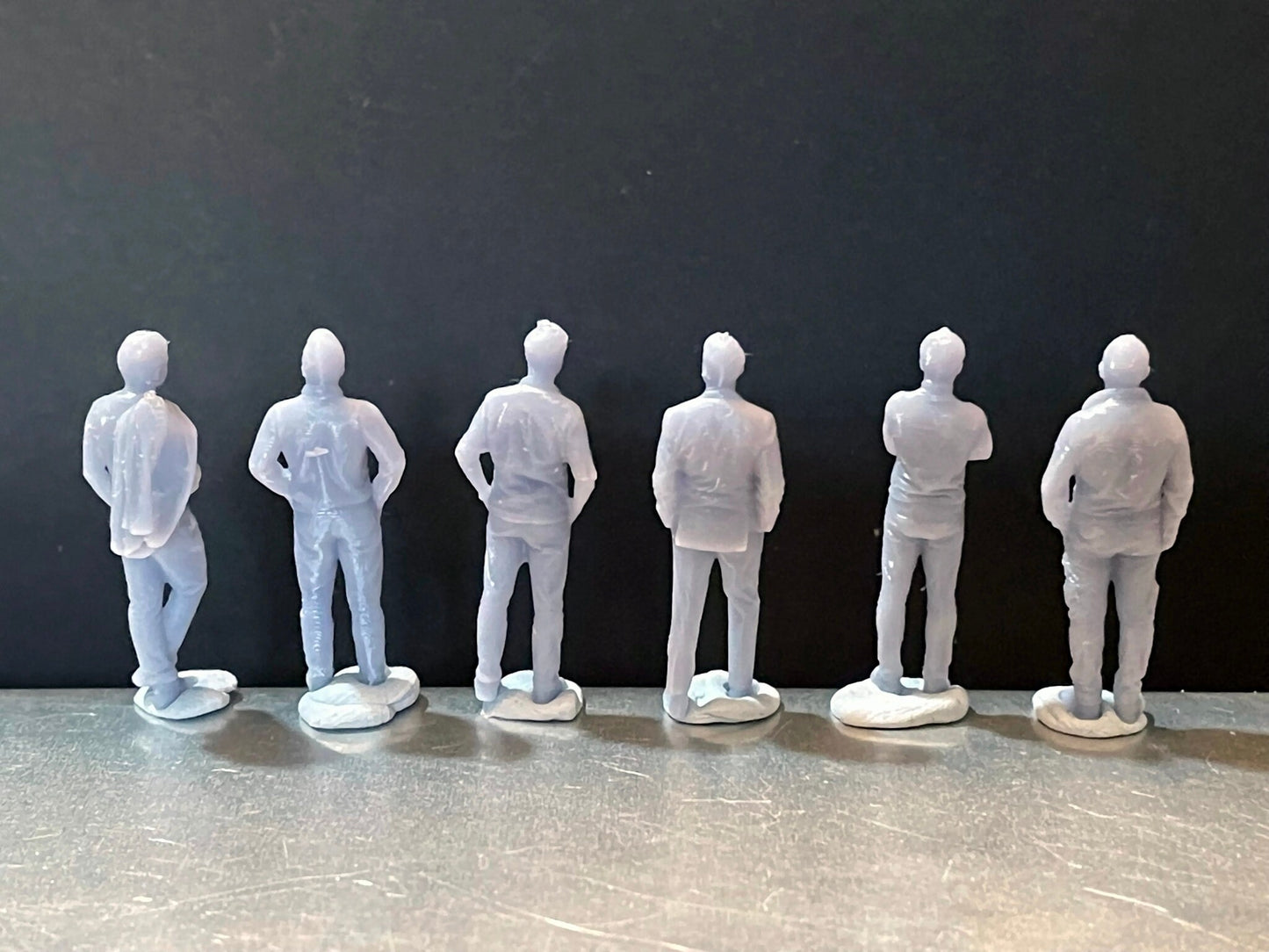 1:64 Miniature Human Figures - Resin / unpainted - great for Dioramas / Hot Wheels - Made in the USA GROUP 170 - Miniature Figures