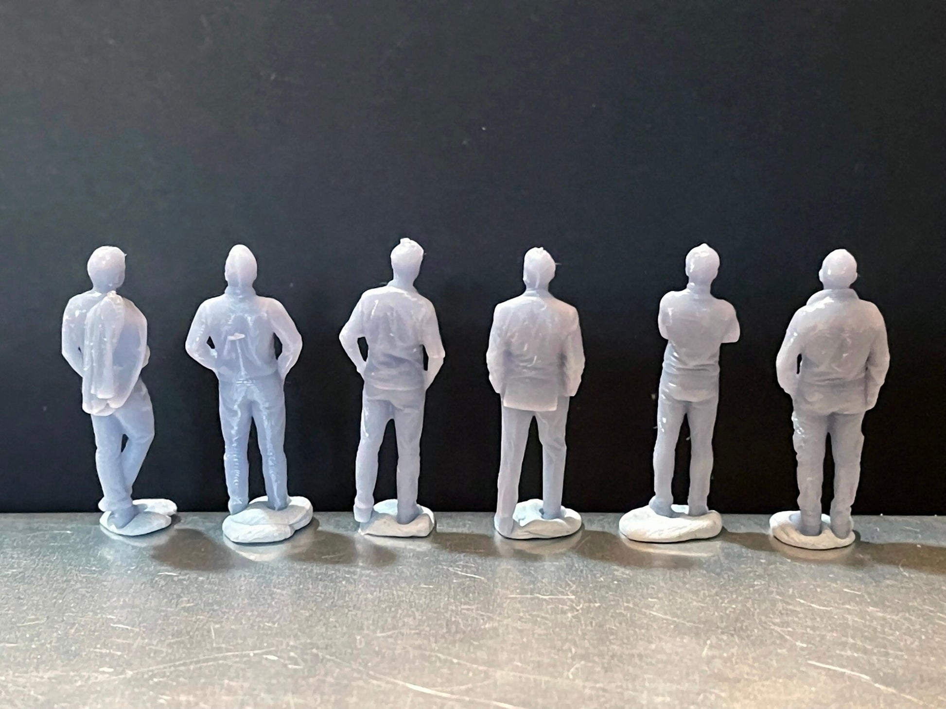 1:64 Miniature Human Figures - Resin / unpainted - great for Dioramas / Hot Wheels - Made in the USA GROUP 170 - Miniature Figures