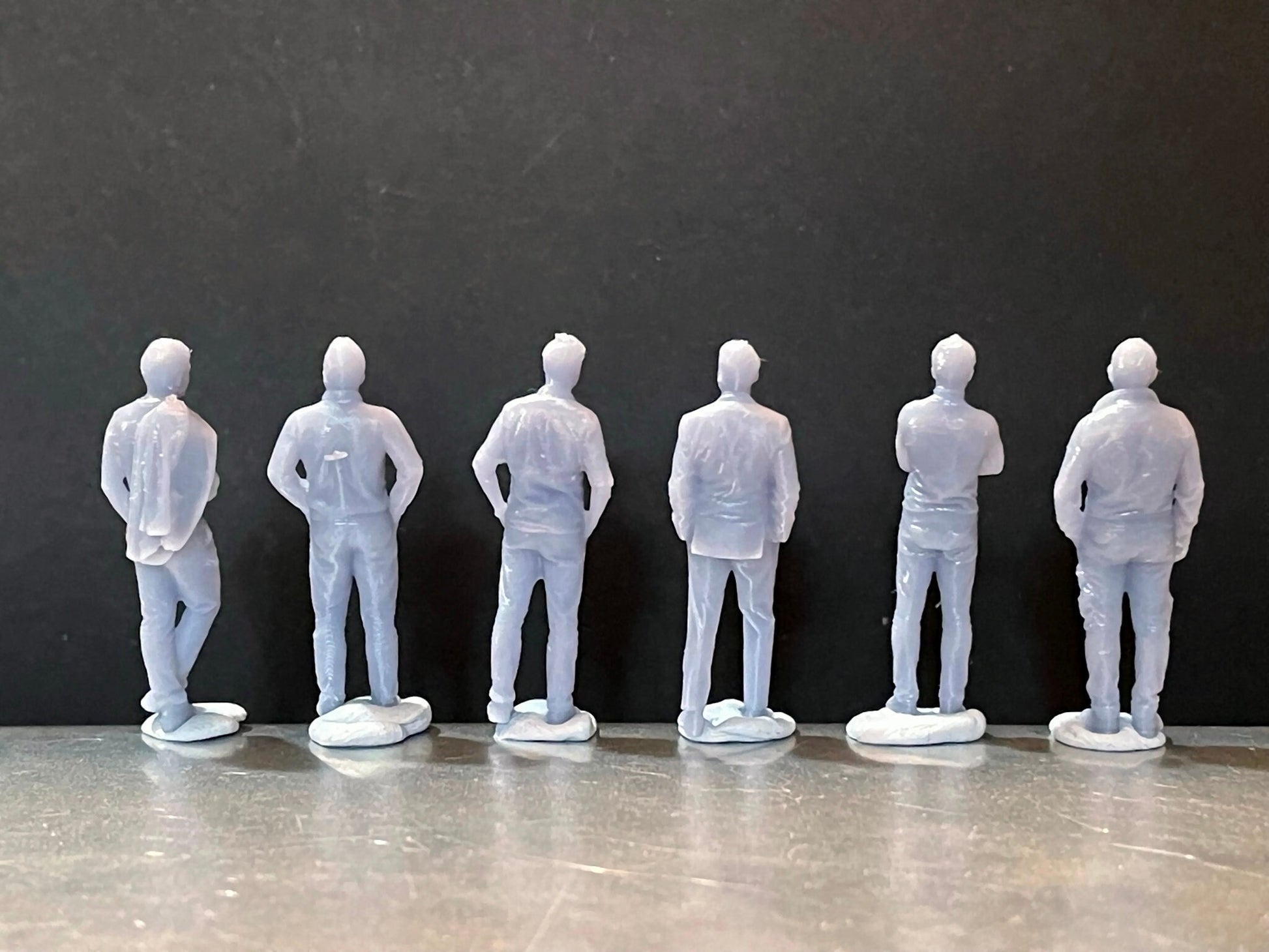 1:64 Miniature Human Figures - Resin / unpainted - great for Dioramas / Hot Wheels - Made in the USA GROUP 170 - Miniature Figures