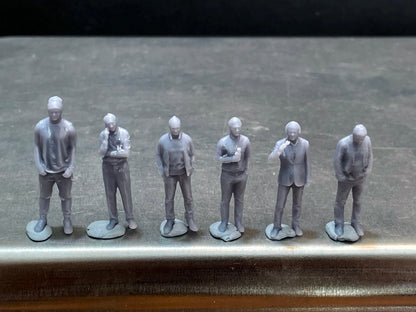 1:64 Miniature Human Figures - Resin / unpainted - great for Dioramas / Hot Wheels - Made in the USA GROUP 159 - Miniature Figures