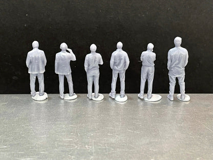 1:64 Miniature Human Figures - Resin / unpainted - great for Dioramas / Hot Wheels - Made in the USA GROUP 159 - Miniature Figures