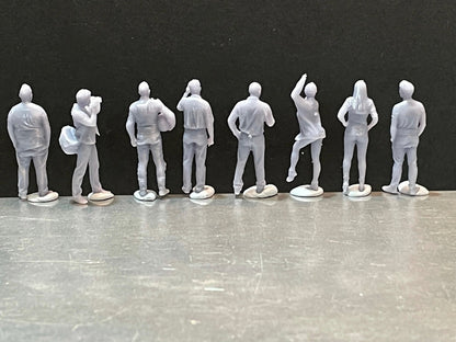 1:64 Miniature Human Figures - Resin / unpainted - great for Dioramas / Hot Wheels - Made in the USA GROUP 165 - Miniature Figures