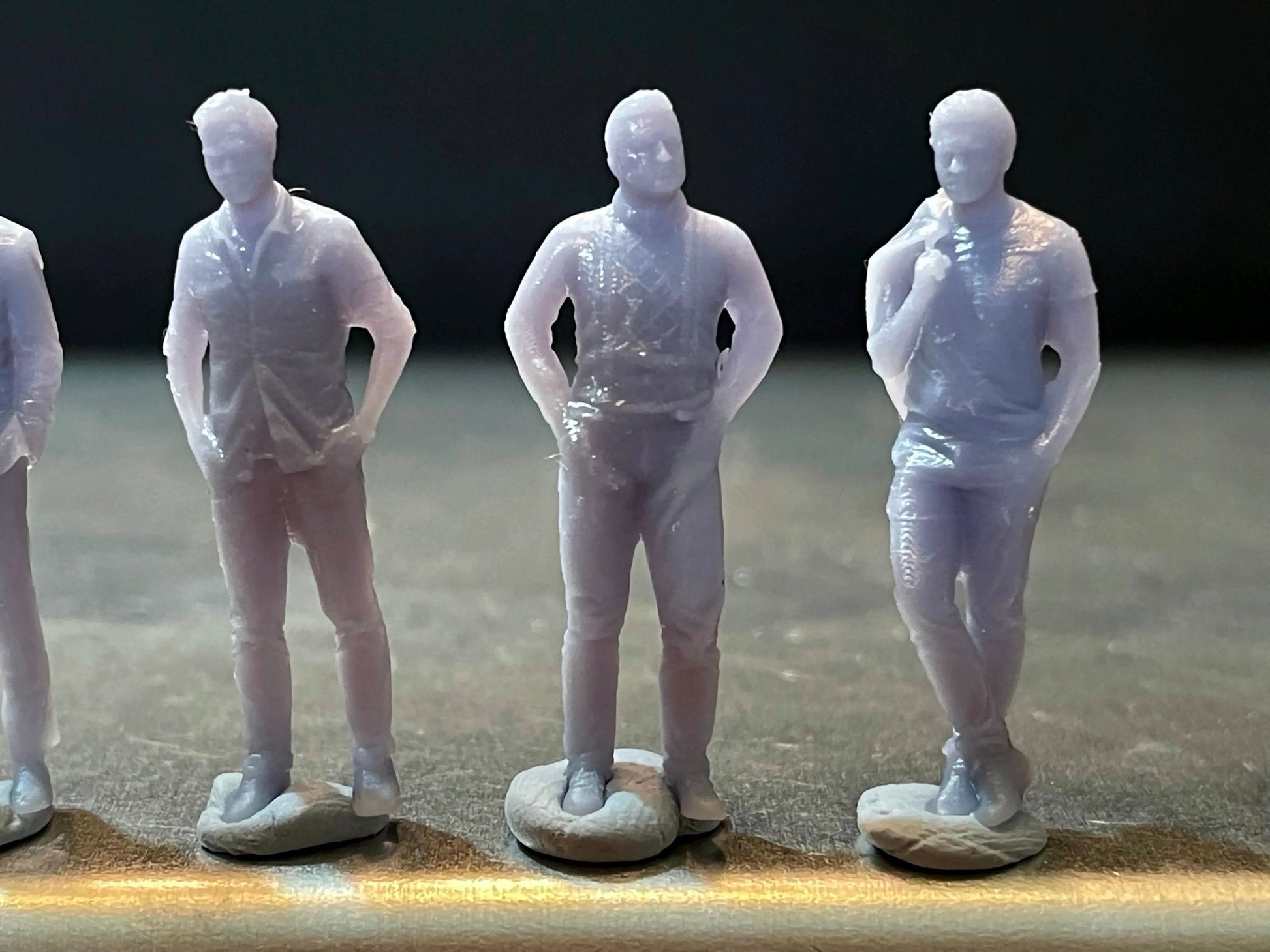 1:64 Miniature Human Figures - Resin / unpainted - great for Dioramas / Hot Wheels - Made in the USA GROUP 170 - Miniature Figures