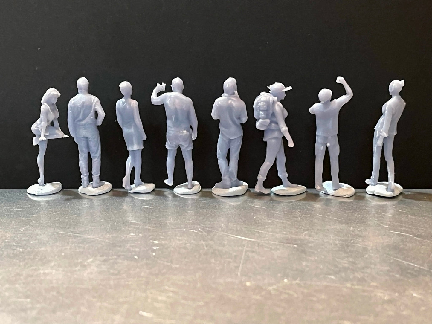 1:64 Miniature Human Figures - Resin / unpainted - great for Dioramas / Hot Wheels - Made in the USA GROUP 172 - Miniature Figures