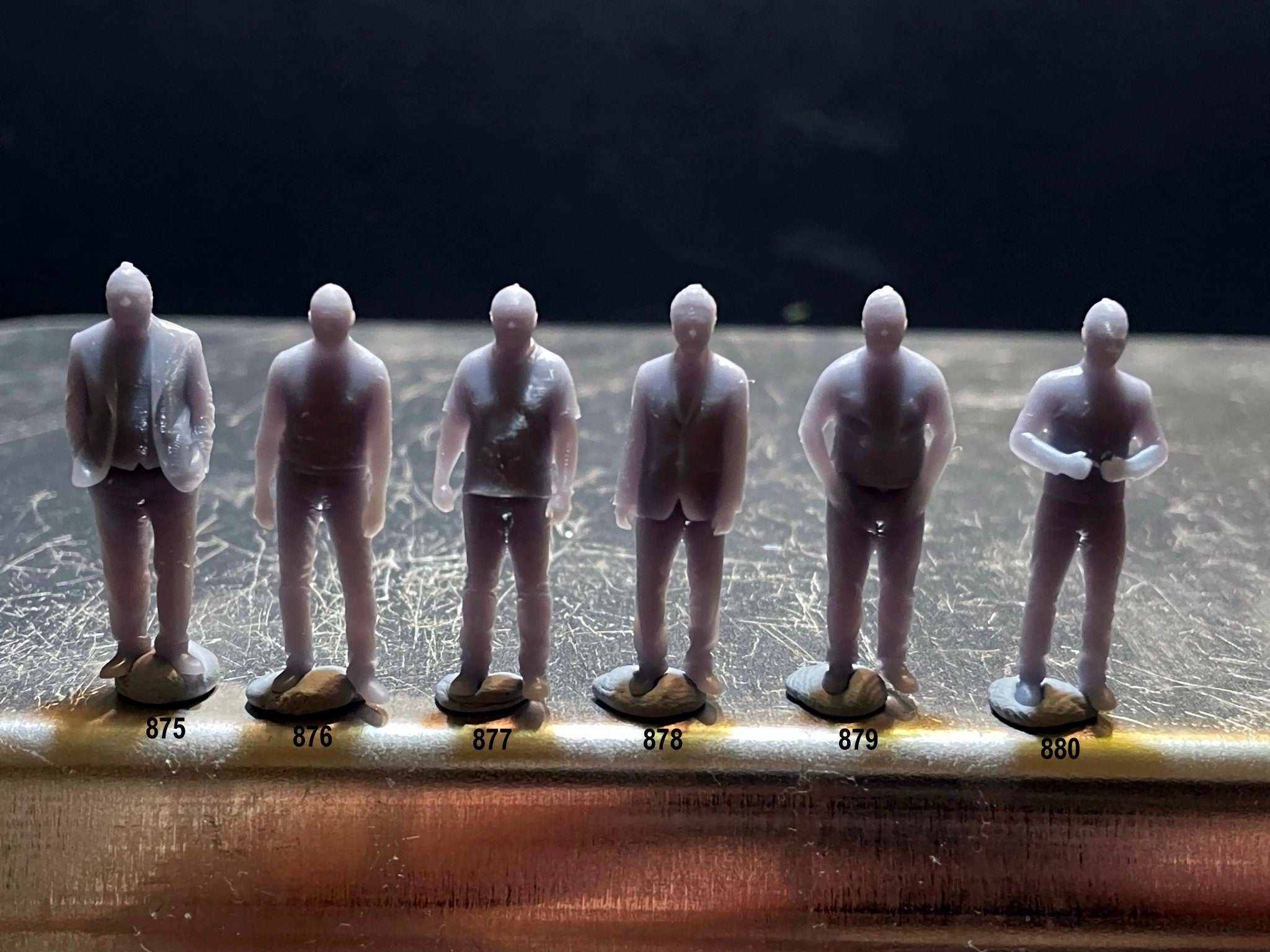 Mini Human Figure 1:64 Miniature Human Figures - Resin / unpainted - great for Dioramas ...