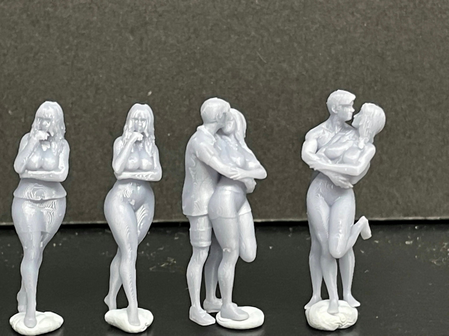 1:64 Miniature Human Figures - Resin / unpainted - great for Dioramas / Hot Wheels - Made in the USA GROUP 200 - Miniature Figures