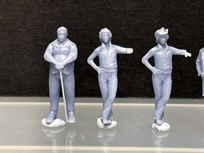 1:64 Miniature Human Figures - Resin / unpainted - great for Dioramas / Hot Wheels - Made in the USA GROUP 296 - Miniature Figures