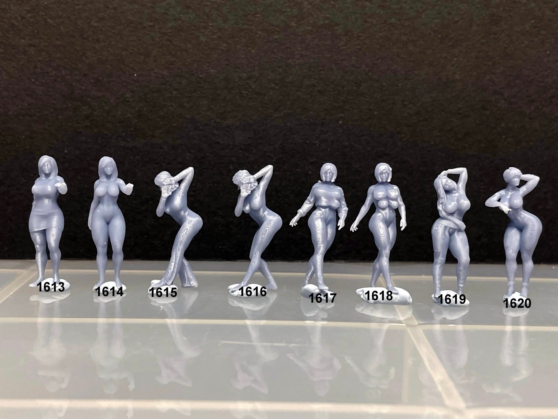 1:64 Miniature Human Figures - Resin / unpainted - great for Dioramas / Hot Wheels - Made in the USA GROUP 300 - Miniature Figures