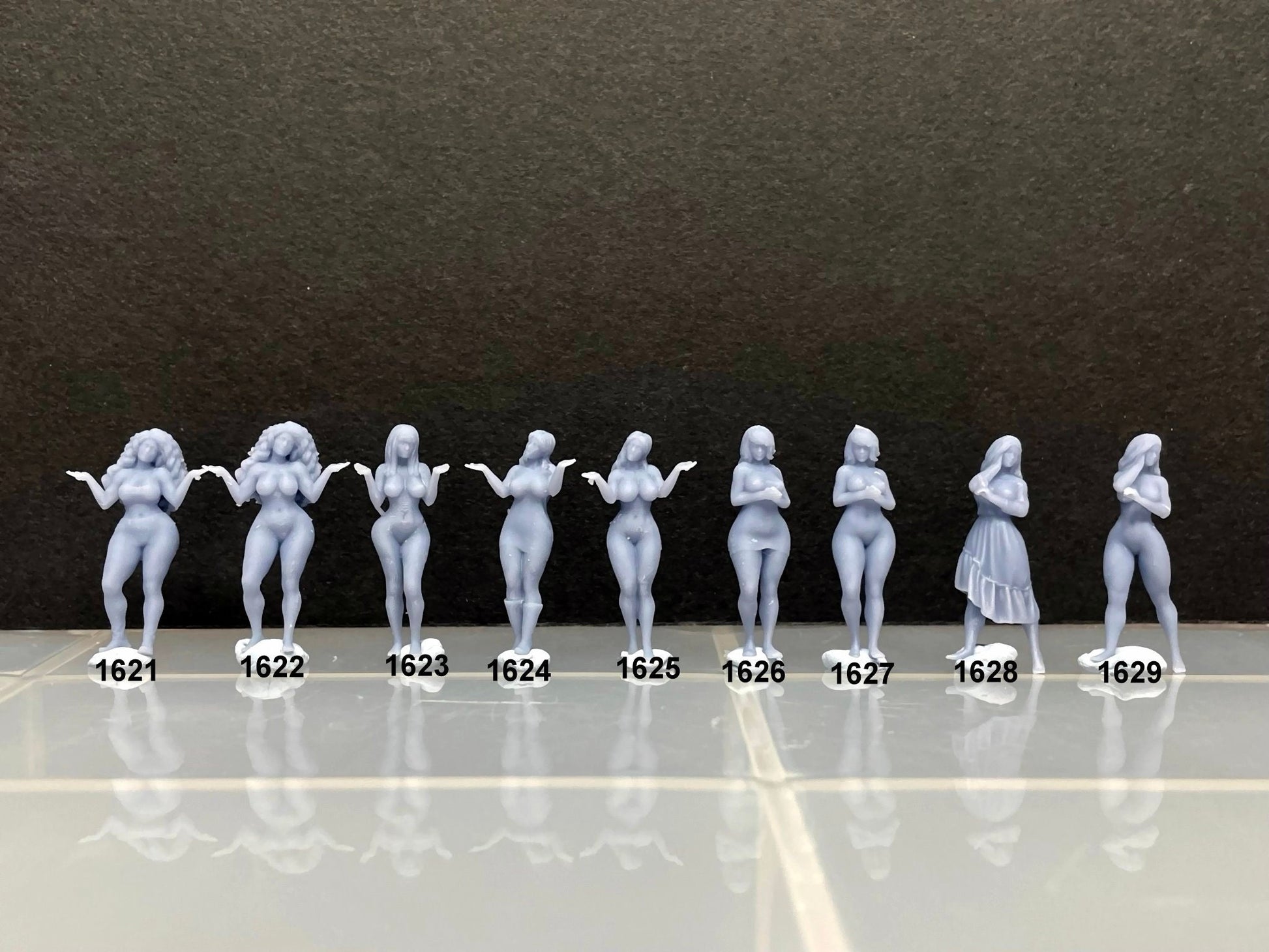 1:64 Miniature Human Figures - Resin / unpainted - great for Dioramas / Hot Wheels - Made in the USA GROUP 301 - Miniature Fast & Furious