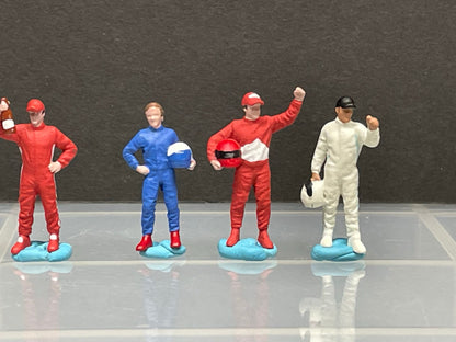 1:64 Miniature Human Figures - Diecast Metal - great for Dioramas / Hot Wheels - Race Car Drivers SET - Miniature Figures