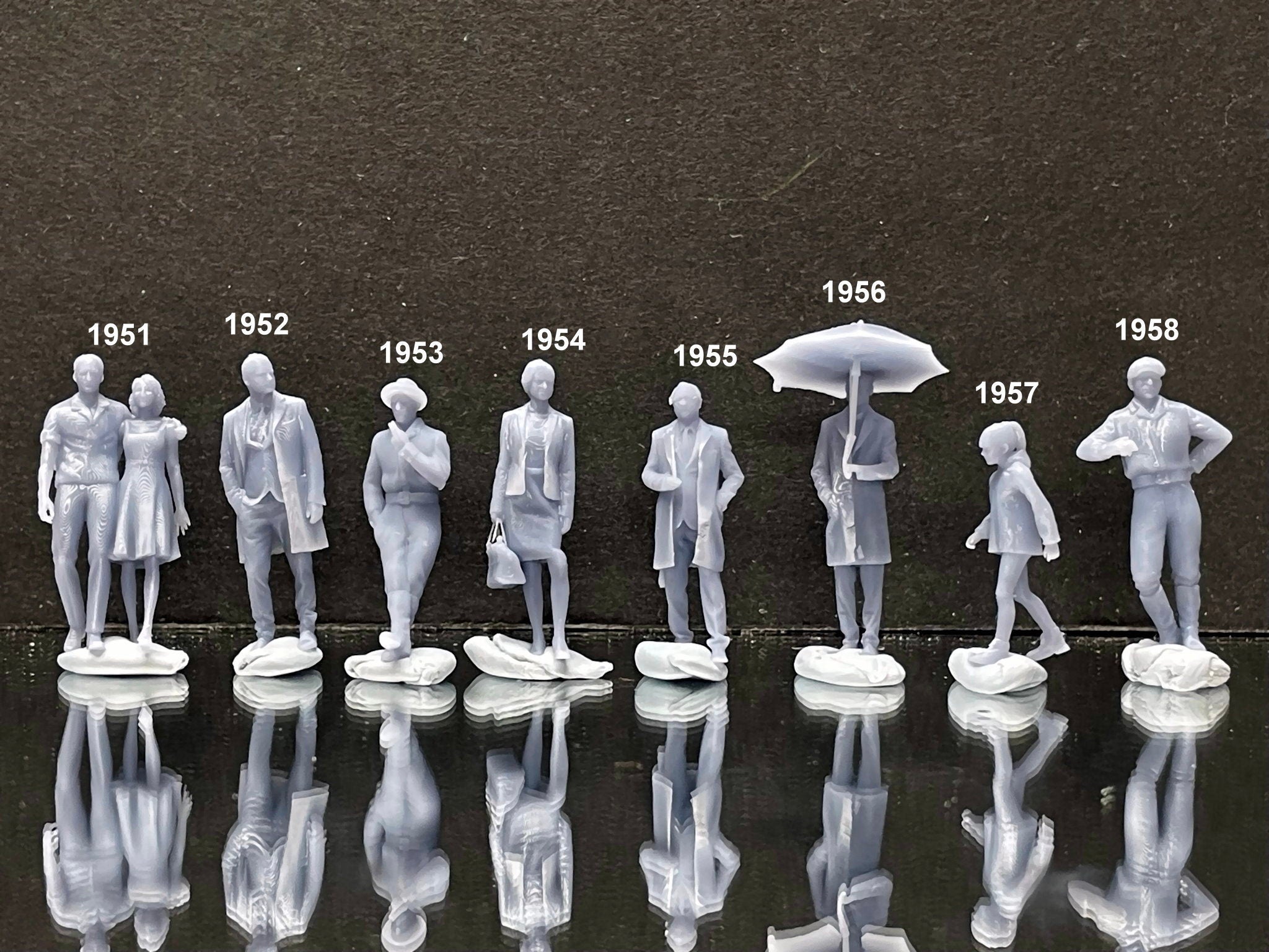 Mini Human Figure 1:64 Miniature Human Figures - Resin / unpainted - great for Dioramas ...