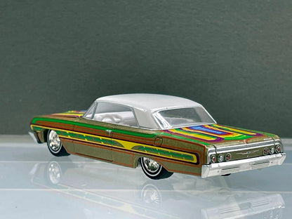 1-64 Scale / S-Scale 1964 Chevrolet Impala LowRider - Great For Dioramas & Diecast Photography (Greenlight)